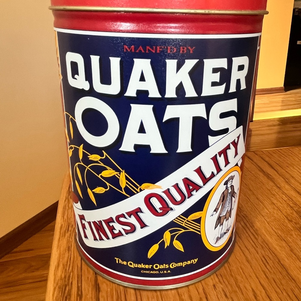 Quaker Oats Vintage Tin Canister 1992 limited edition